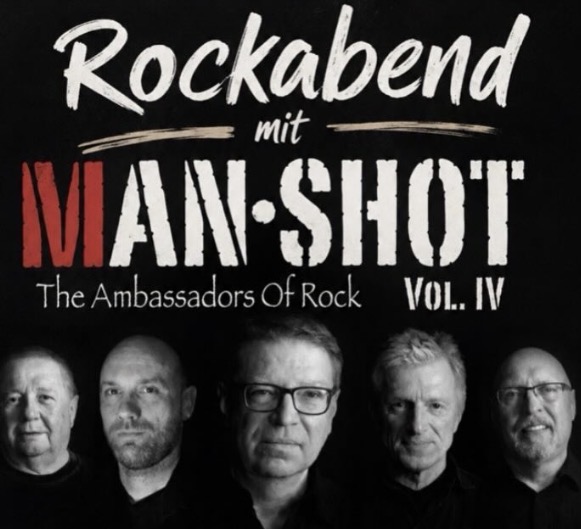 Die Band Manshot auf einem Gig im Grenzzoigl